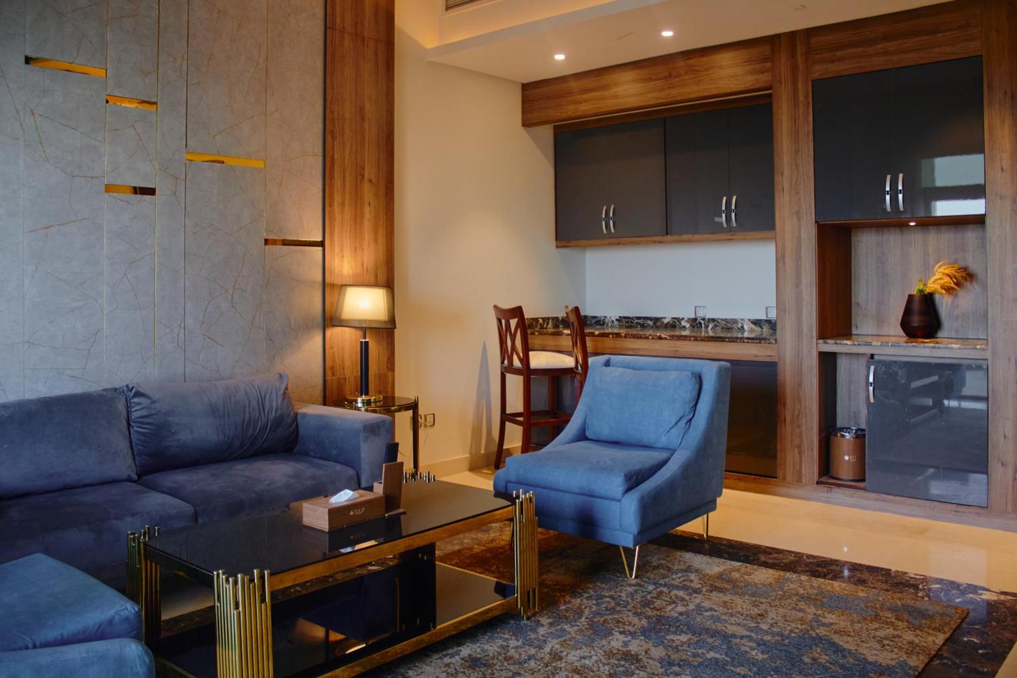 Tolip Resort El Galala Hills Ain Sukhna Exterior photo A living room in a suite at the hotel